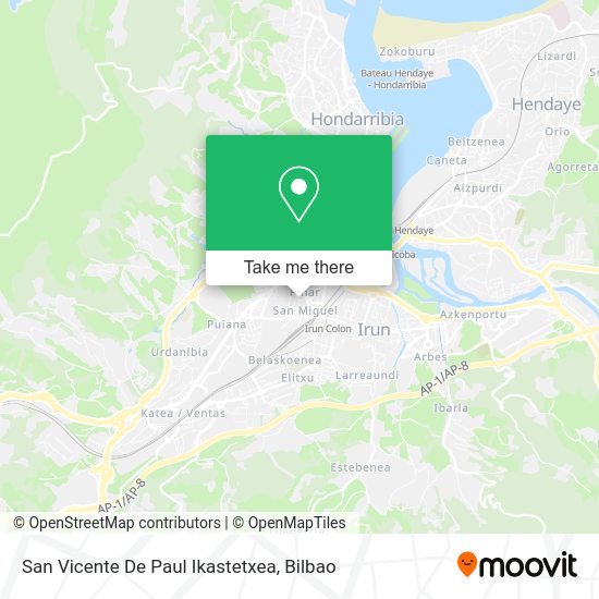 San Vicente De Paul Ikastetxea map