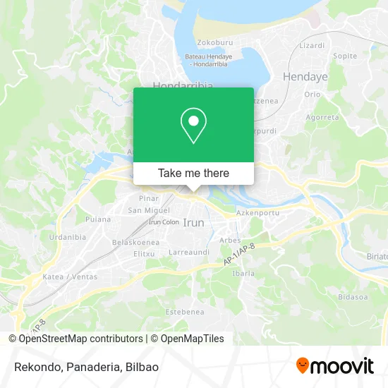 Rekondo, Panaderia map