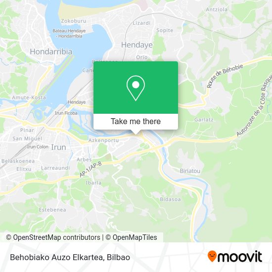 Behobiako Auzo Elkartea map