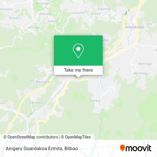 Aingeru Guardakoa Ermita map