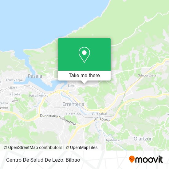 Centro De Salud De Lezo map