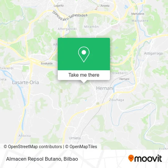Almacen Repsol Butano map