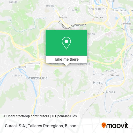 Gureak S.A., Talleres Protegidos map