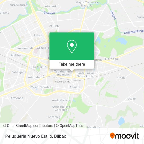 Peluquería Nuevo Estilo map
