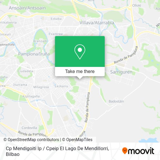 Cp Mendigoiti Ip / Cpeip El Lago De Mendillorri map