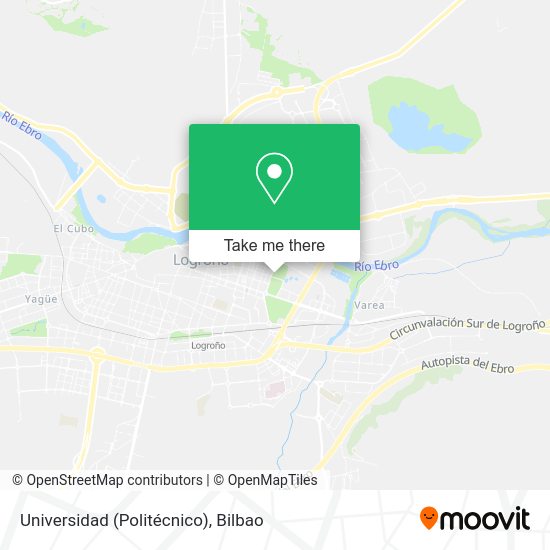 Universidad (Politécnico) map