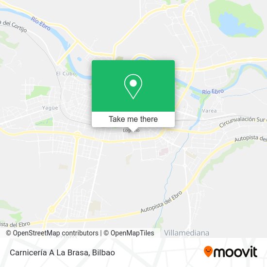 Carnicería A La Brasa map