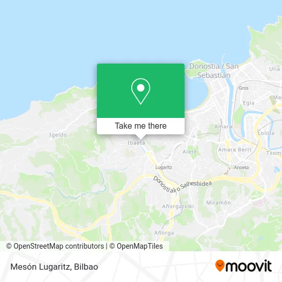 mapa Mesón Lugaritz