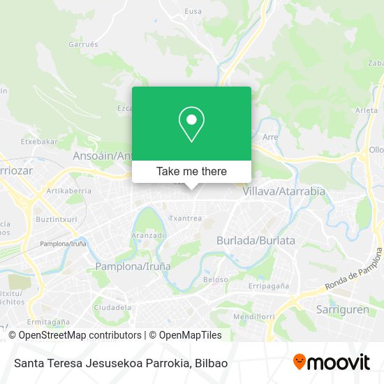 Santa Teresa Jesusekoa Parrokia map