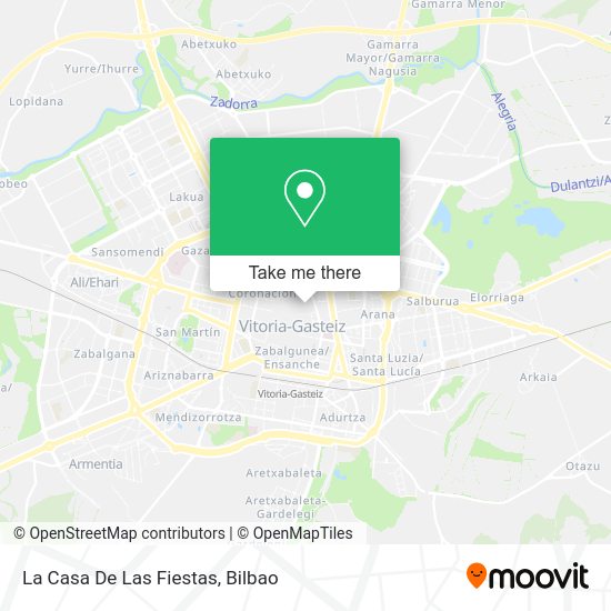 La Casa De Las Fiestas map