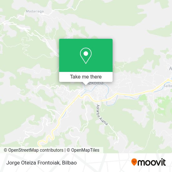 Jorge Oteiza Frontoiak map