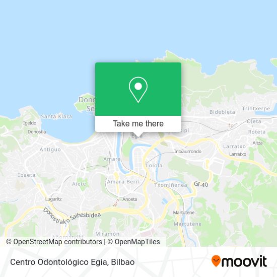 Centro Odontológico Egia map