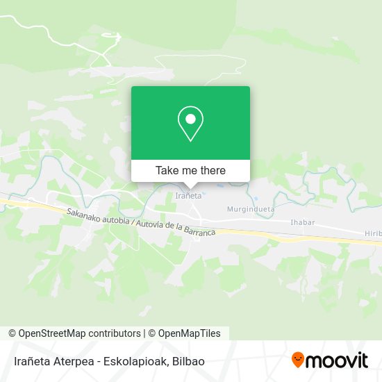 Irañeta Aterpea - Eskolapioak map