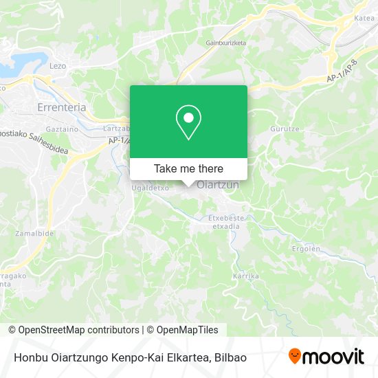 Honbu Oiartzungo Kenpo-Kai Elkartea map