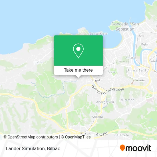 Lander Simulation map