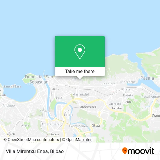 mapa Villa Mirentxu Enea