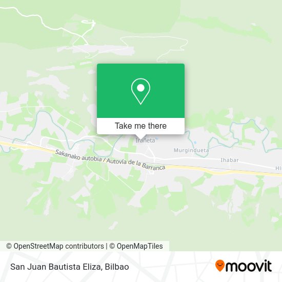 San Juan Bautista Eliza map