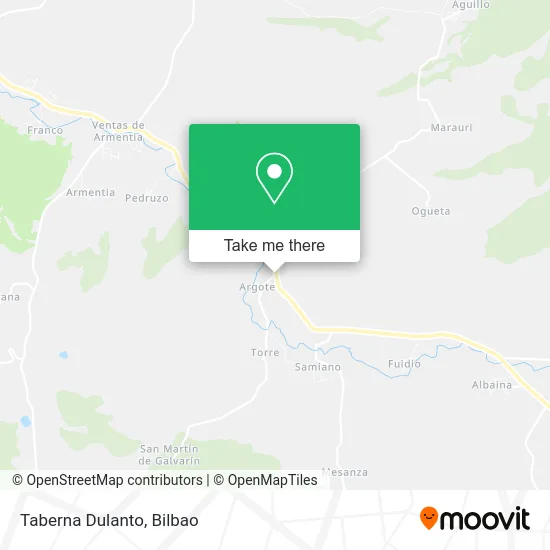 mapa Taberna Dulanto