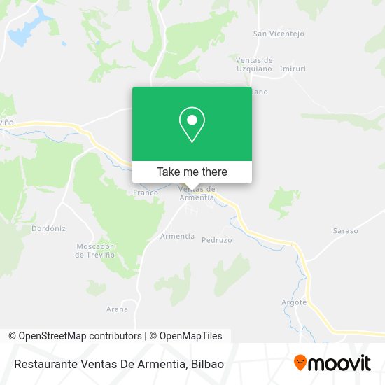 Restaurante Ventas De Armentia map