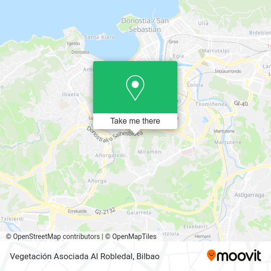 Vegetación Asociada Al Robledal map