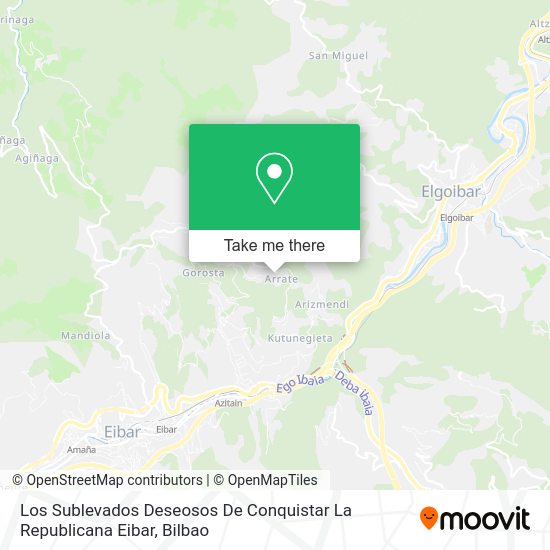 Los Sublevados Deseosos De Conquistar La Republicana Eibar map