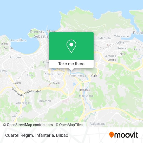 Cuartel Regim. Infanteria map
