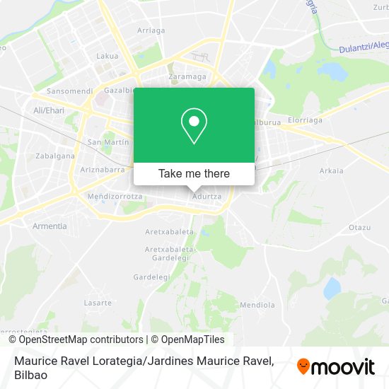 Maurice Ravel Lorategia / Jardines Maurice Ravel map