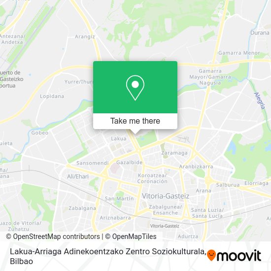Lakua-Arriaga Adinekoentzako Zentro Soziokulturala map