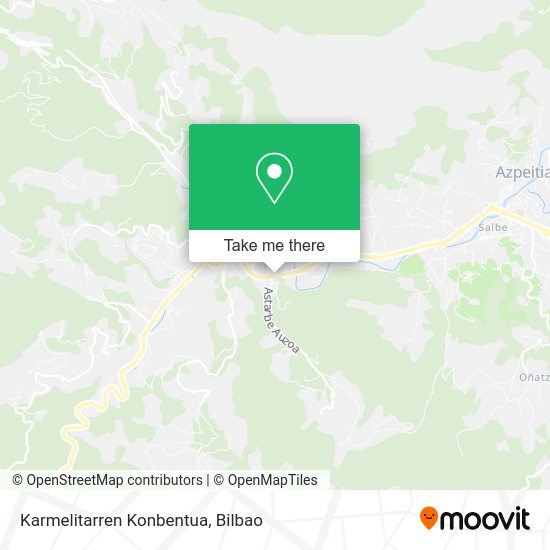 Karmelitarren Konbentua map