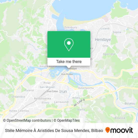 Stéle Mémoire À Aristides De Sousa Mendes map