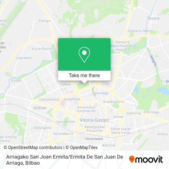 Arriagako San Joan Ermita / Ermita De San Juan De Arriaga map