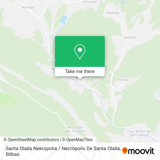 Santa Olalla Nekropolia / Necrópolis De Santa Olalla map