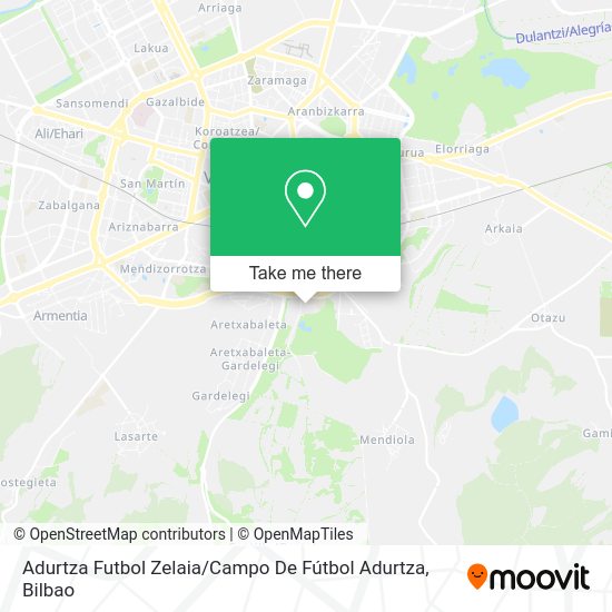 Adurtza Futbol Zelaia / Campo De Fútbol Adurtza map