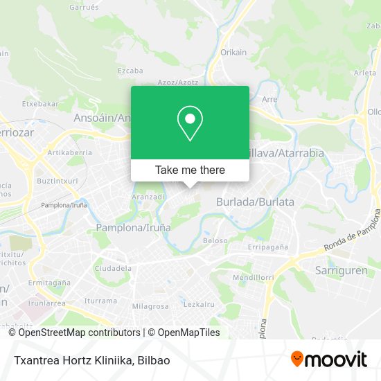 Txantrea Hortz Kliniika map