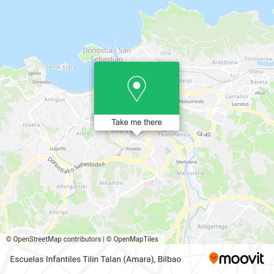 Escuelas Infantiles Tilin Talan (Amara) map