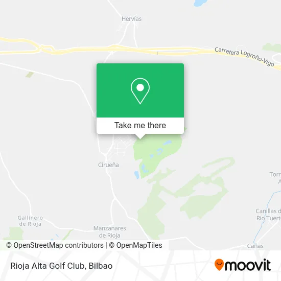 Rioja Alta Golf Club map