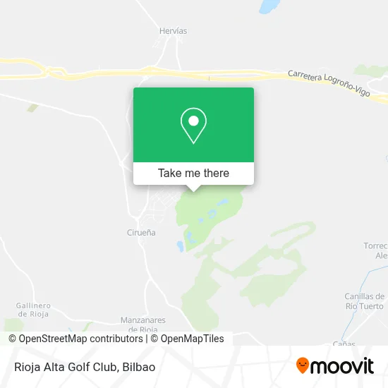 Rioja Alta Golf Club map