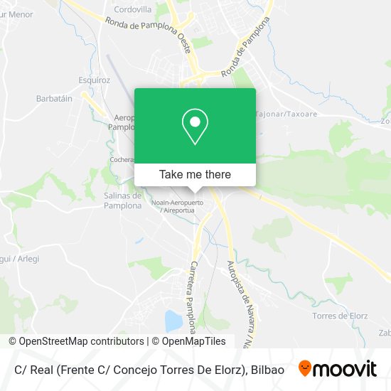 C/ Real (Frente C/ Concejo Torres De Elorz) map