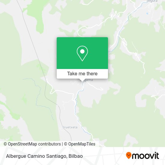 Albergue Camino Santiago map