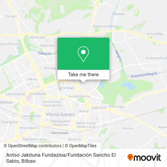 Antso Jakituna Fundazioa / Fundación Sancho El Sabio map