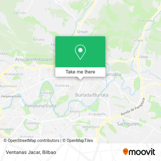 Ventanas Jacar map