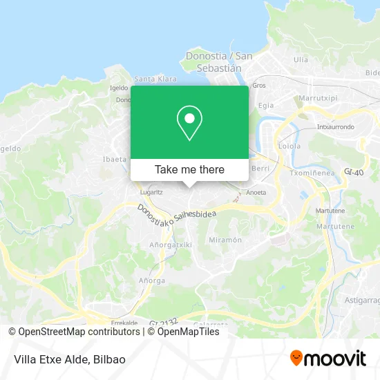 mapa Villa Etxe Alde