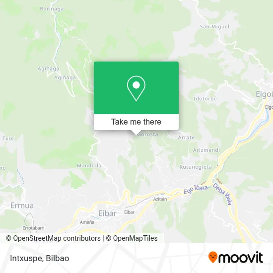 Intxuspe map