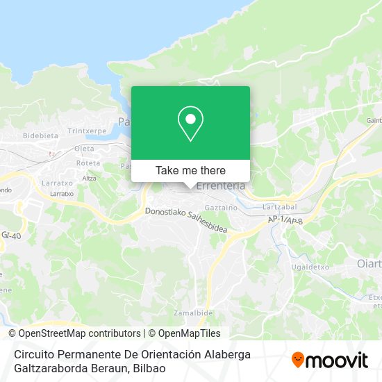 Circuito Permanente De Orientación Alaberga Galtzaraborda Beraun map