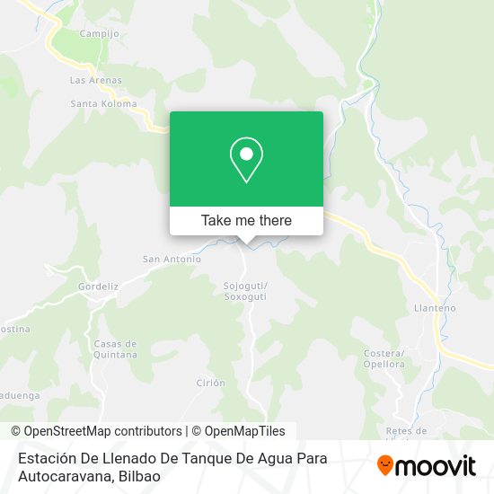 Estación De Llenado De Tanque De Agua Para Autocaravana map