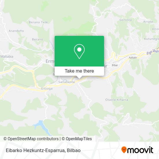 Eibarko Hezkuntz-Esparrua map