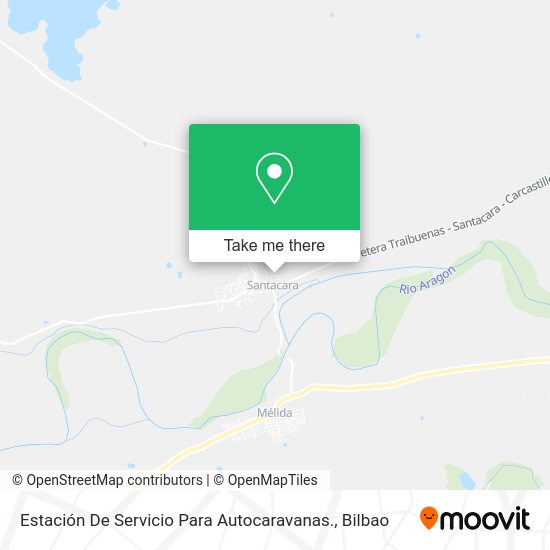 Estación De Servicio Para Autocaravanas. map