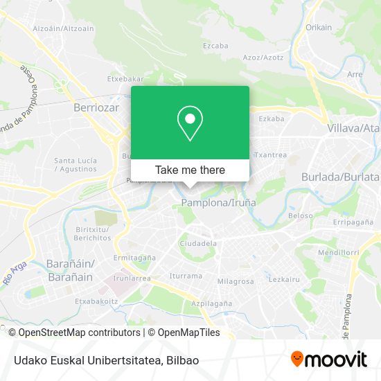Udako Euskal Unibertsitatea map