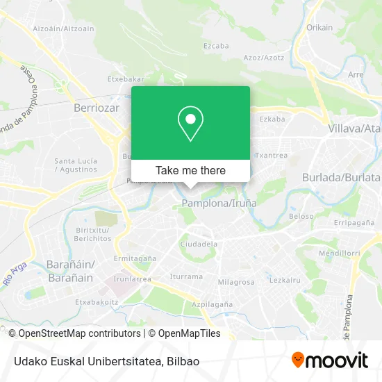 mapa Udako Euskal Unibertsitatea