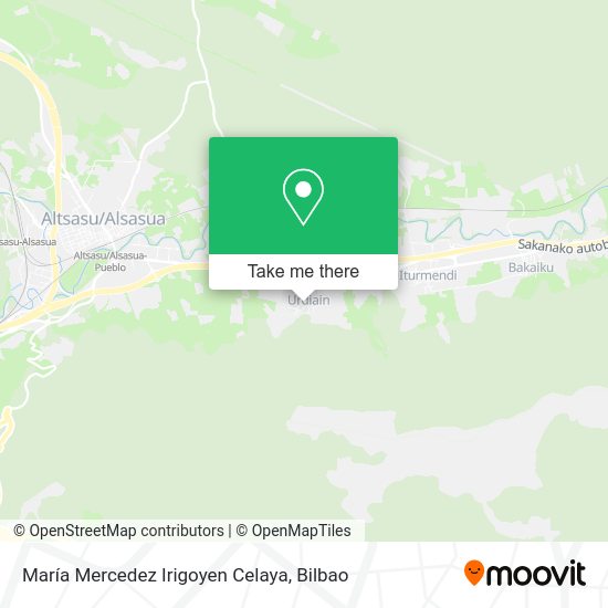 María Mercedez Irigoyen Celaya map
